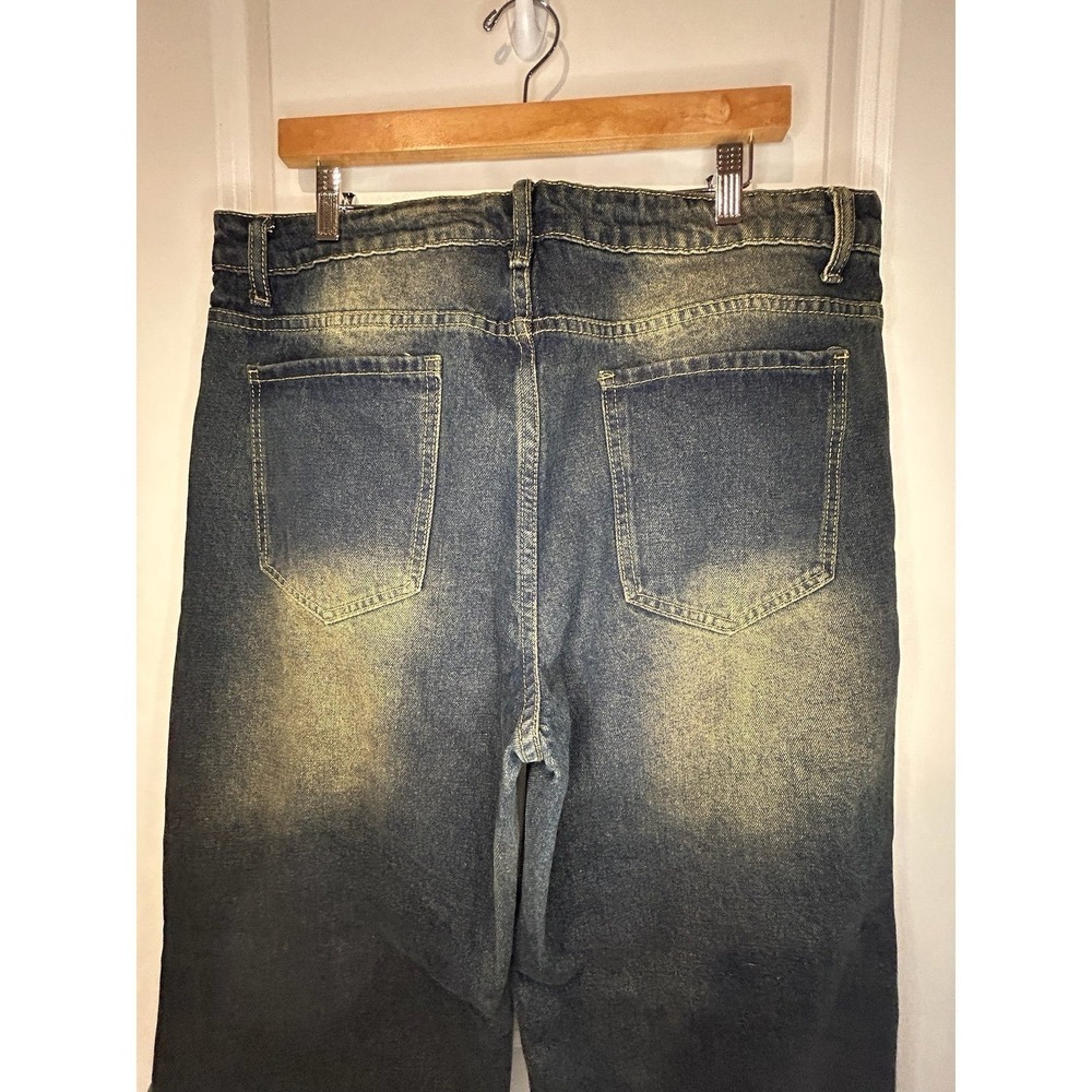 Faded Baggy Grunge Skater Jeans Size Mens XL‎